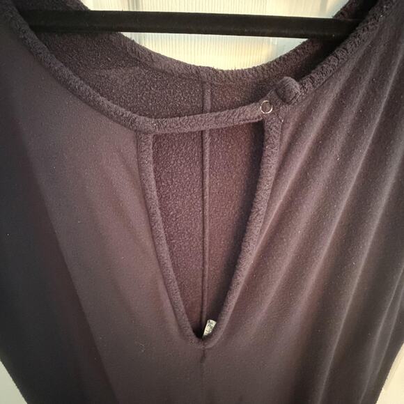 Free People Jumpsuit Womens Large Black cutoff Harem Drop Crotch Intimately FP - Picture 5 of 8